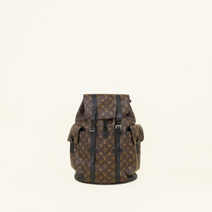 Louis Vuitton Bicolor Monogram Macassar Christopher MM Backpack Bag