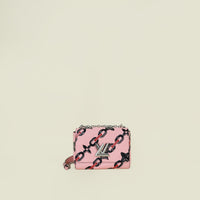 Louis Vuitton Tricolor Chain Flower Printed Twist MM Bag