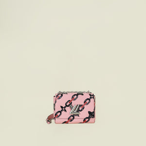Louis Vuitton Tricolor Chain Flower Printed Twist MM Bag