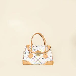 Louis Vuitton White Multicolor Monogram Beverly GM Bag