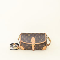 Louis Vuitton Brown Monogram Diane Satchel Bag