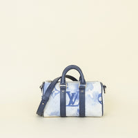 Louis Vuitton Blue Monogram Watercolor Keepall Bandouleire XS Bag