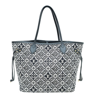 حقيبة Louis Vuitton Bicolor منذ 1854 Neverfull MM جاكار مع حقيبة 