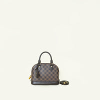 Louis Vuitton Damier Ebene Alma BB Bag W/ R Initial