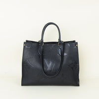 Louis Vuitton Black Monogram Empreinte Onthego MM Bag