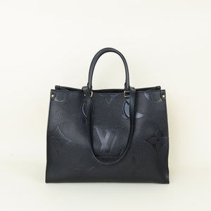 Louis Vuitton Black Monogram Empreinte Onthego MM Bag