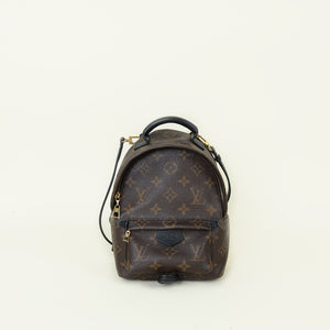 Louis Vuitton Monogram Black Mini Palm Spring Backpack Bag