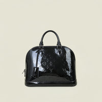 Louis Vuitton Black Monogram Vernis Alma PM Bag