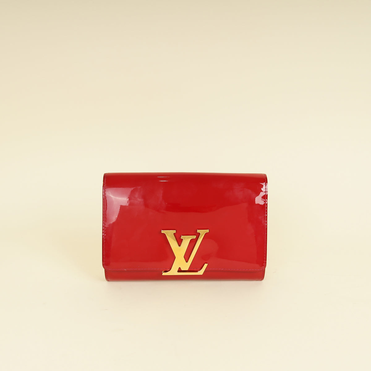 Louis Vuitton Red Vernis Louise Clutch-Louis Vuitton-THE CLOSET