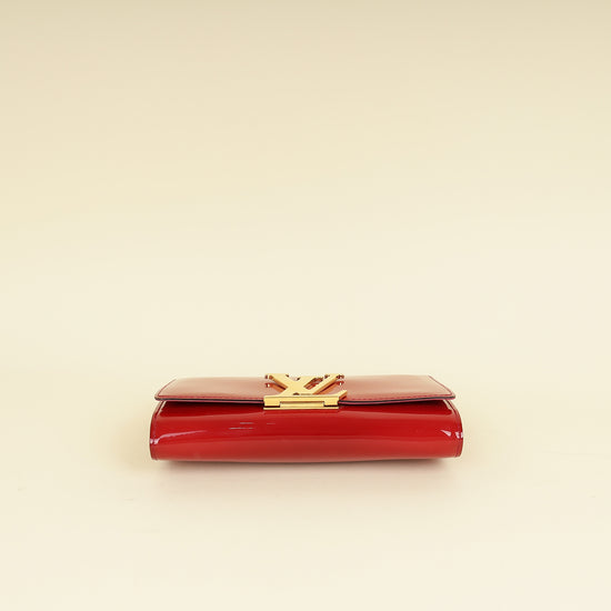 Louis Vuitton Red Vernis Louise Clutch-Louis Vuitton-THE CLOSET