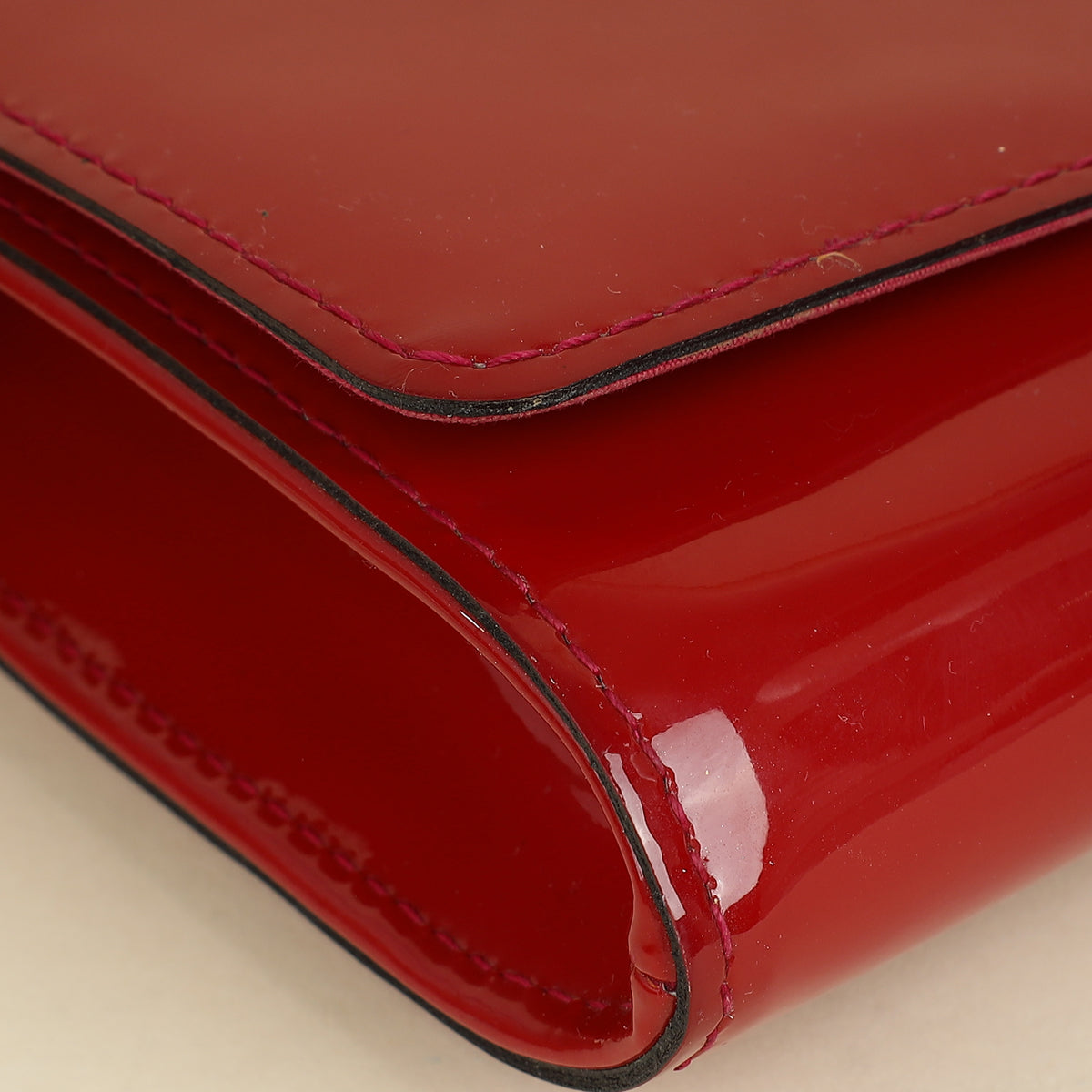 Louis Vuitton Red Vernis Louise Clutch-Louis Vuitton-THE CLOSET