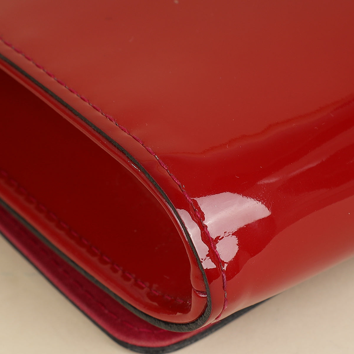 Louis Vuitton Red Vernis Louise Clutch-Louis Vuitton-THE CLOSET