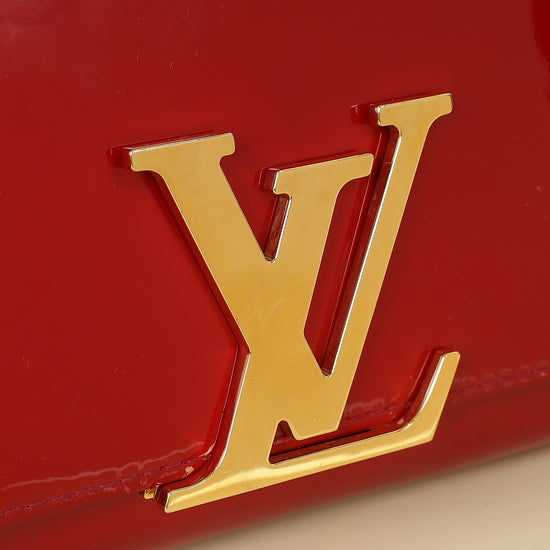 Louis Vuitton Red Vernis Louise Clutch-Louis Vuitton-THE CLOSET