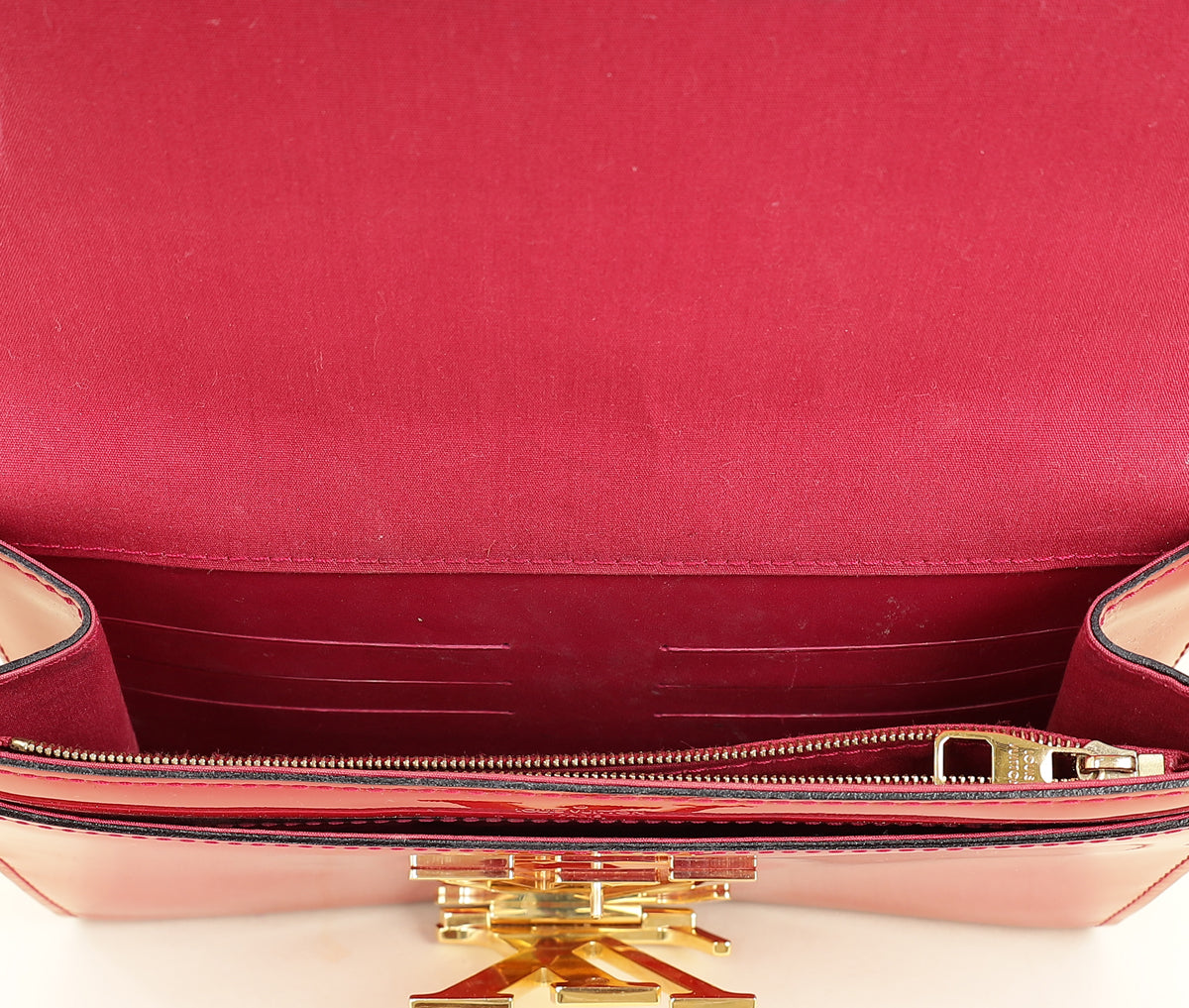 Louis Vuitton Red Vernis Louise Clutch-Louis Vuitton-THE CLOSET