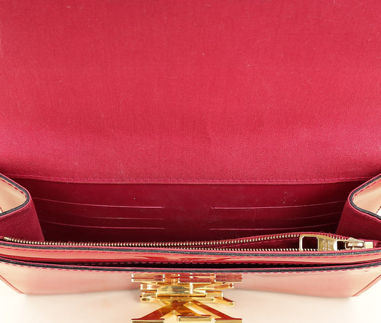 Louis Vuitton Red Vernis Louise Clutch-Louis Vuitton-THE CLOSET