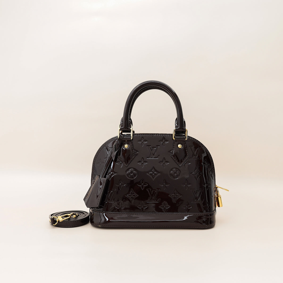 Louis Vuitton Amarante Monogram Vernis Alma BB Bag
