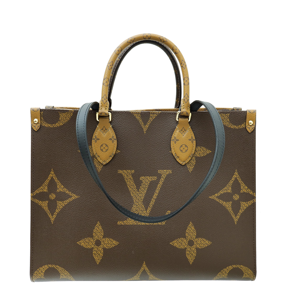 Louis Vuitton Brown Monogram and Monogram Reverse Onthego MM Bag-Louis Vuitton-THE CLOSET