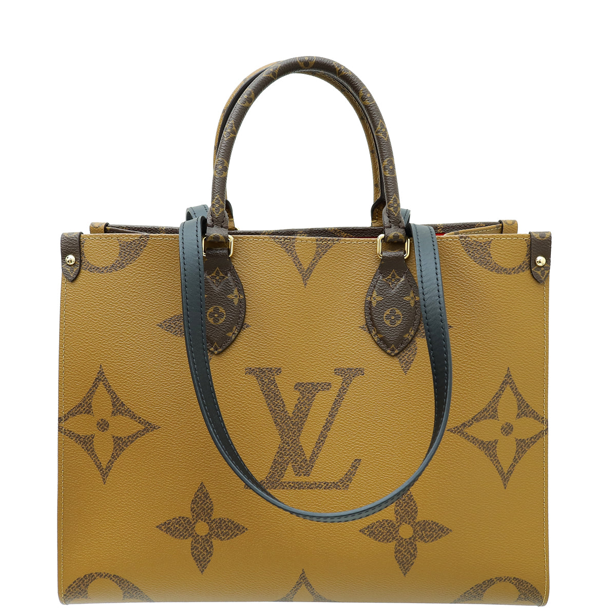 Louis Vuitton Brown Monogram and Monogram Reverse Onthego MM Bag-Louis Vuitton-THE CLOSET
