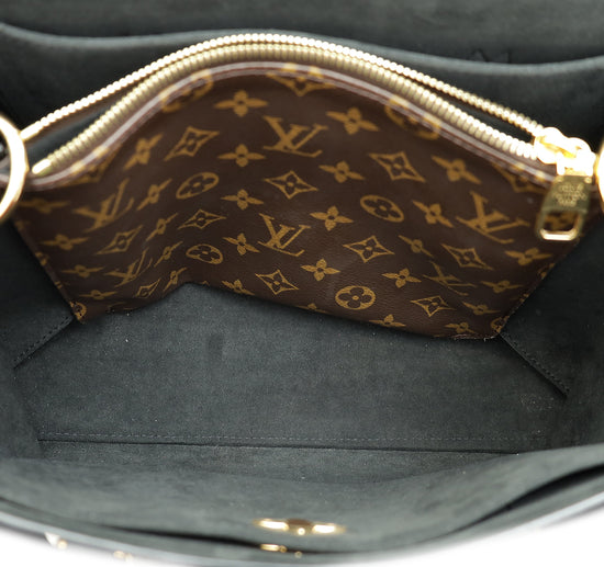 Louis Vuitton Monogram Black Flower Tote Bag