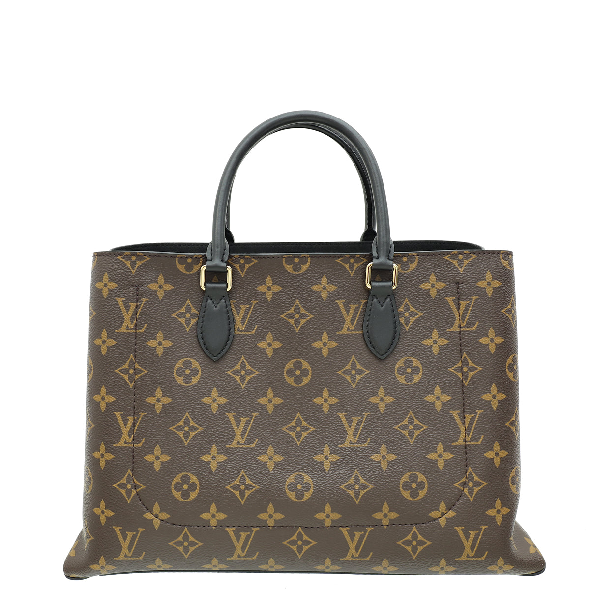 Louis Vuitton Monogram Black Flower Tote Bag