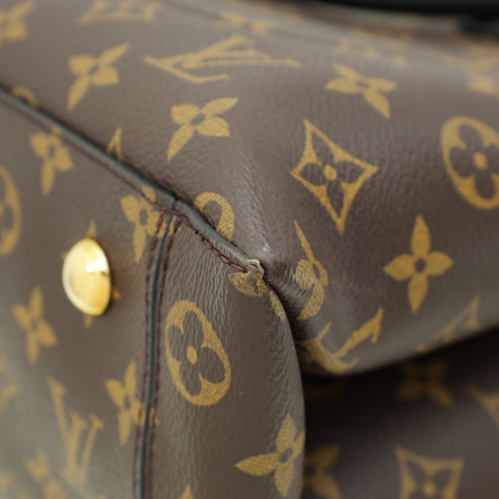 Louis Vuitton Monogram Black Flower Tote Bag