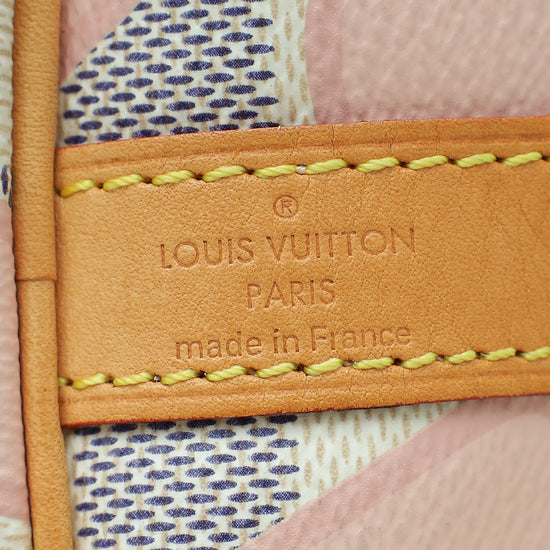 Louis Vuitton LV Damier Azur Tahitienne Speedy Bandouliere 30 Bag W/ LBR INITIALS