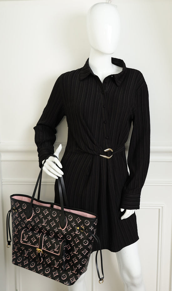 Louis Vuitton Bicolor Fall For You Monogram Black Neverfull MM Bag