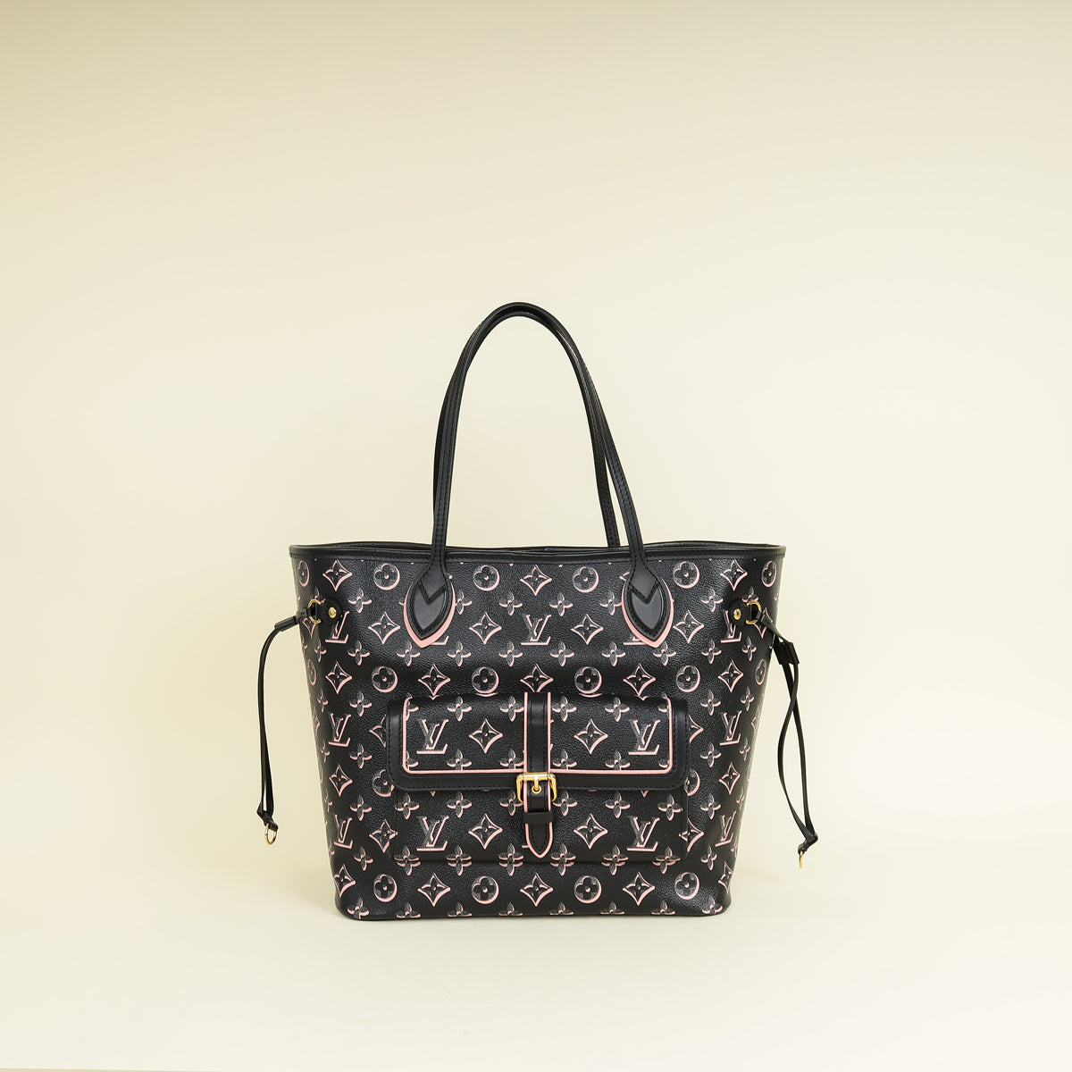 Louis Vuitton Bicolor Fall For You Monogram Black Neverfull MM Bag