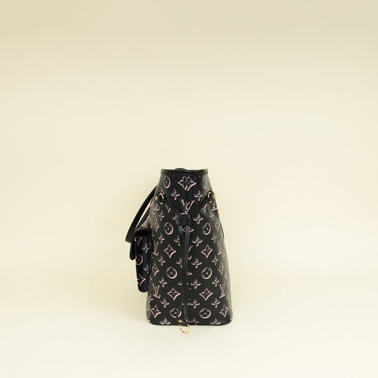 Louis Vuitton Bicolor Fall For You Monogram Black Neverfull MM Bag