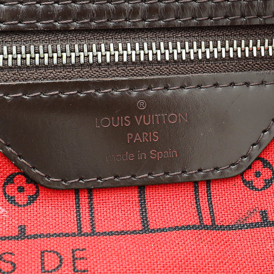 Louis Vuitton Damier Ebene Neverfull MM Bag