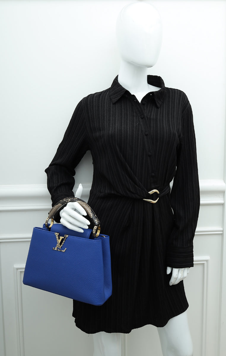 Louis Vuitton, Bags, Sold Auth Lv Capucines Mm Python Handle