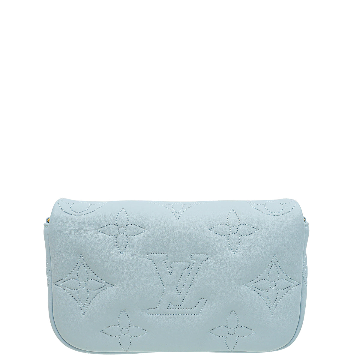 Louis Vuitton Blue Glacier Bubblegram Wallet On Strap-Louis Vuitton-THE CLOSET