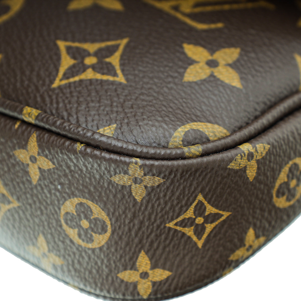 Louis Vuitton Monogram Khaki Multi Pochette Accessoires Bag