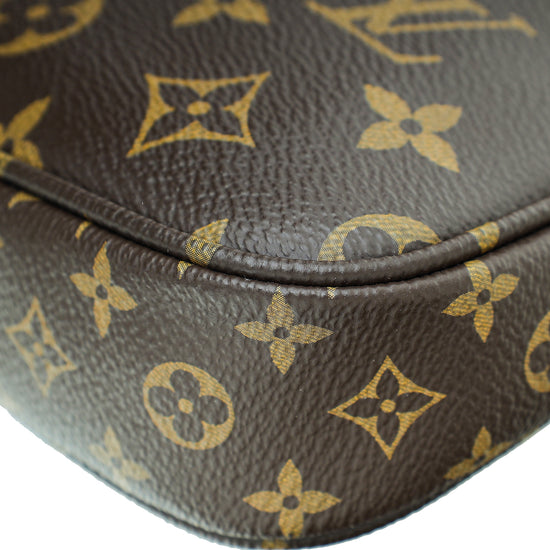 Louis Vuitton Khaki and Monogram Multi Pochette Accessoires Gold Hardw – On  Que Style