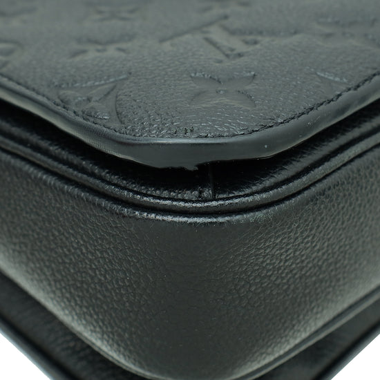 Louis Vuitton Black Monogram Empreinte Pochette Metis Bag