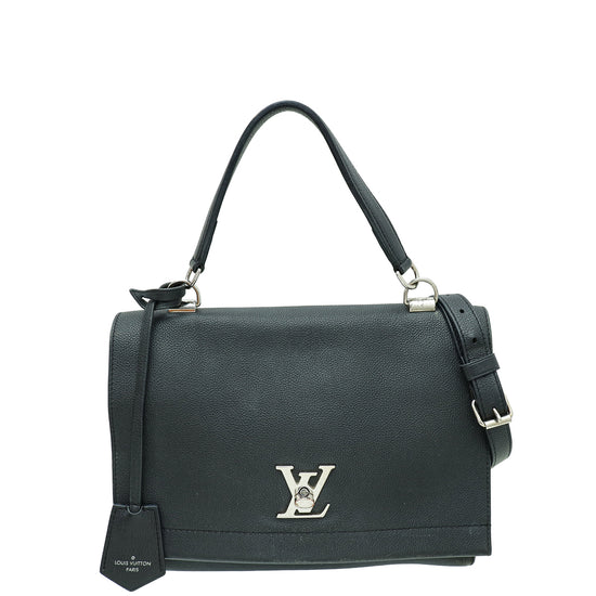 Louis Vuitton Black Lockme II Top Handle Flap Bag