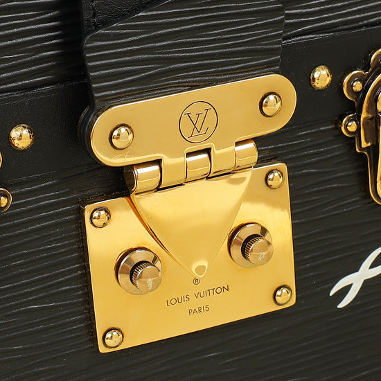 Louis Vuitton Black Petite Malle Bag