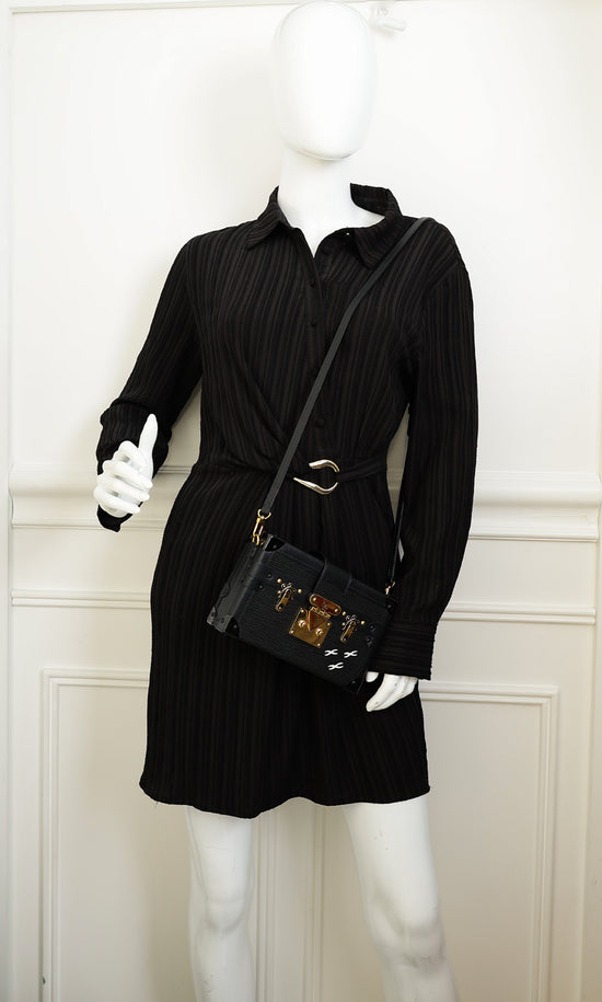 Louis Vuitton Black Petite Malle Bag