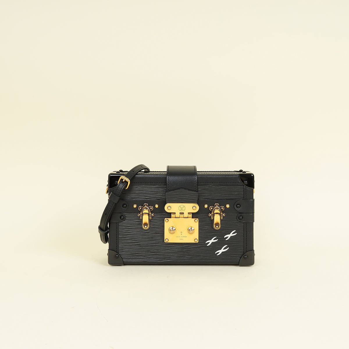 Louis Vuitton Black Petite Malle Bag
