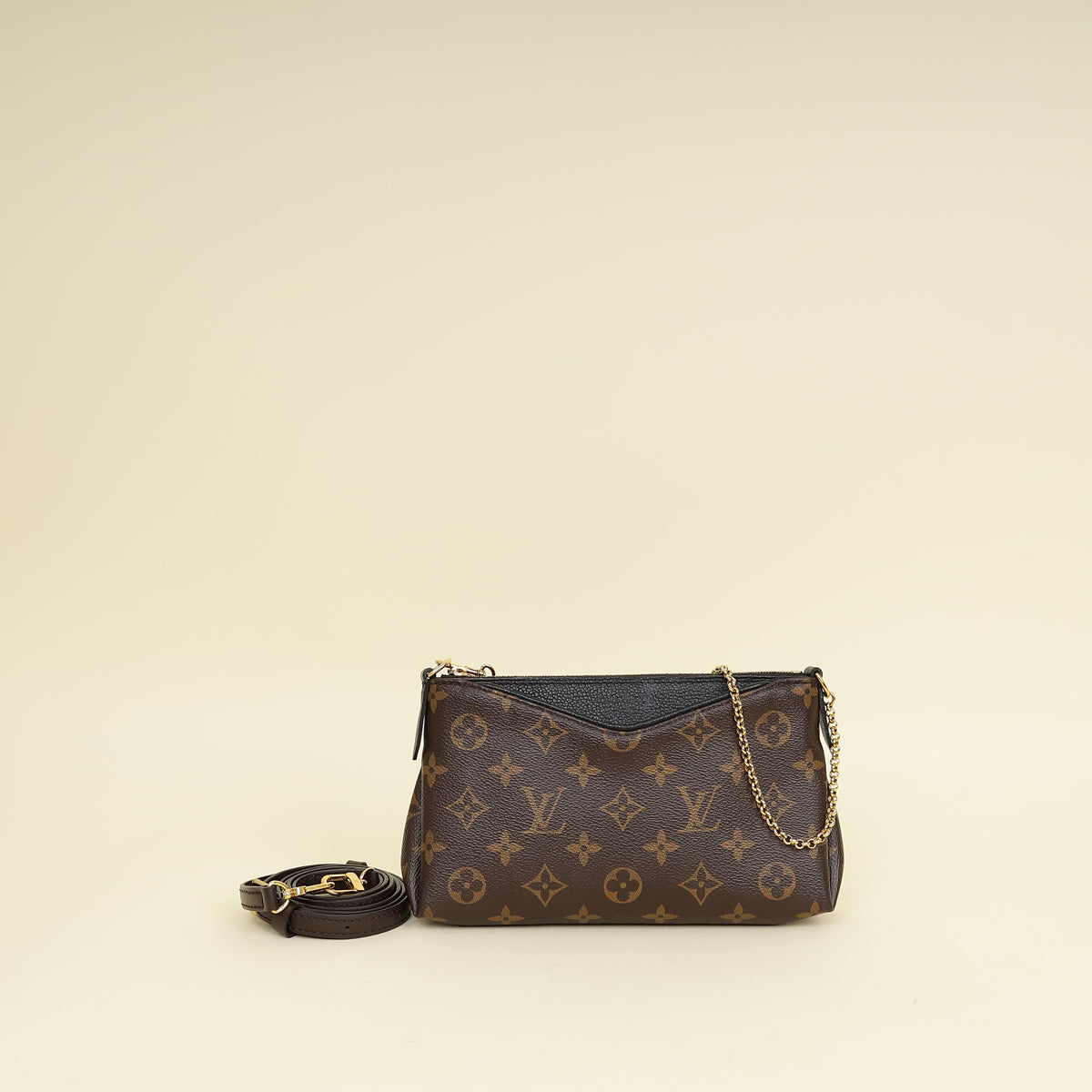 Louis Vuitton Bicolor Monogram Pallas Clutch Bag-Louis Vuitton-THE CLOSET