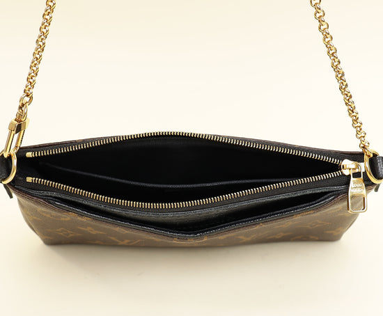 Louis Vuitton Bicolor Monogram Pallas Clutch Bag-Louis Vuitton-THE CLOSET