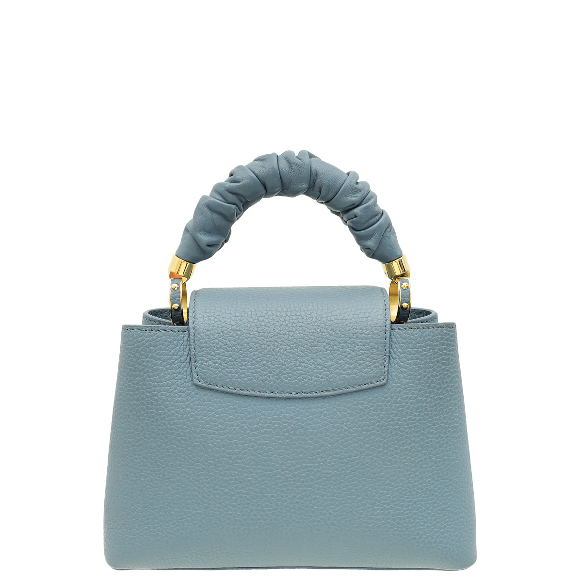 Louis Vuitton Blue Taurillon Scrunchie Capucines BB Top Handle Bag-Louis Vuitton-THE CLOSET