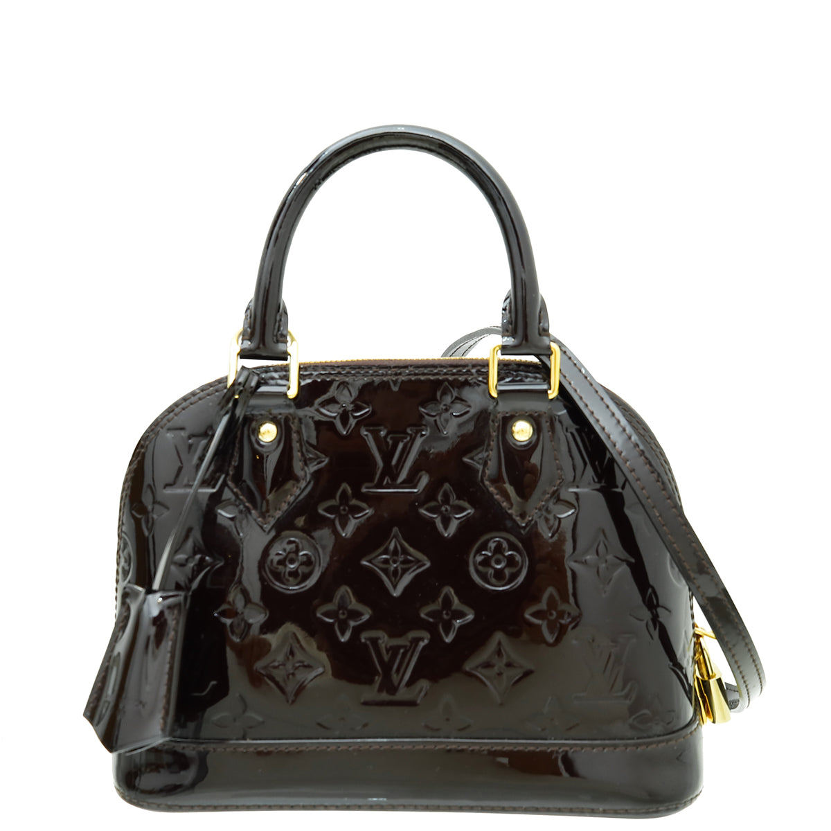 Louis Vuitton Amarante Monogram Vernis Alma BB Bag-Louis Vuitton-THE CLOSET