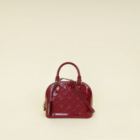Louis Vuitton Rouge Fauviste Monogram Vernis Alma BB Bag