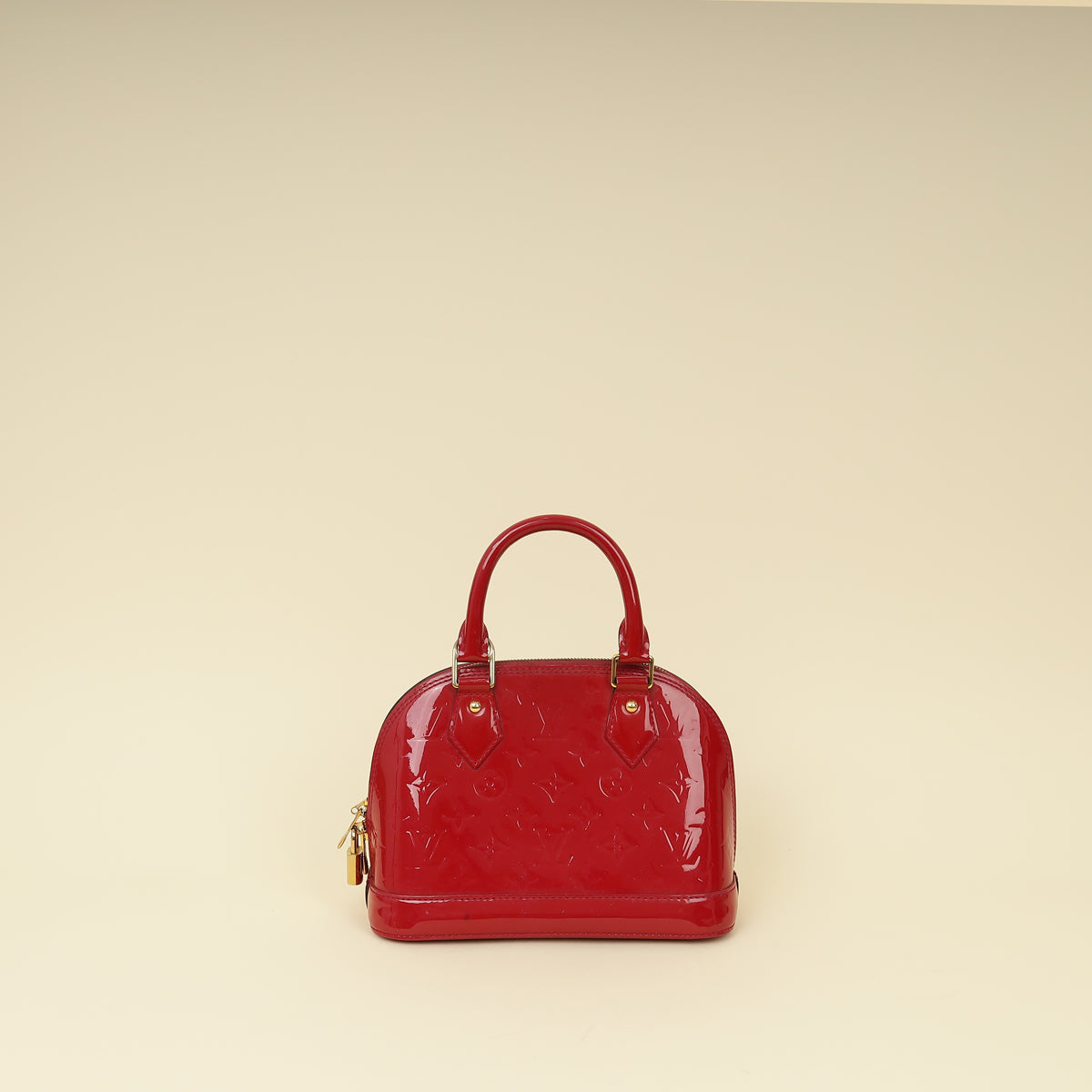 Louis Vuitton Framboise Monogram Vernis Alma BB Bag-Louis Vuitton-THE CLOSET