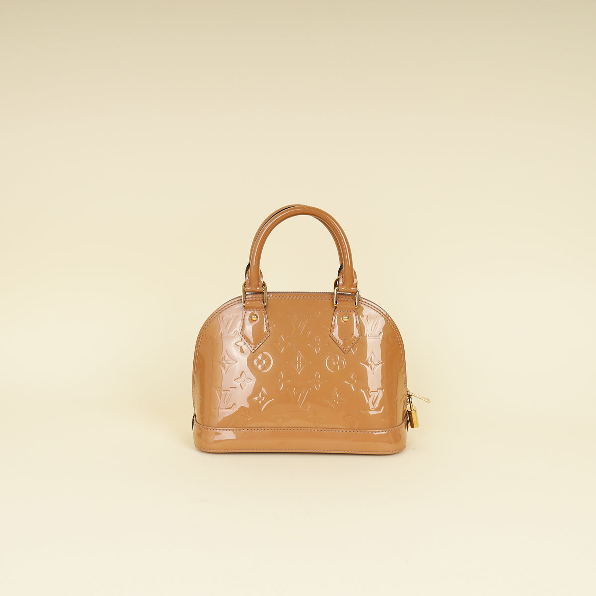 Louis Vuitton Noisette Monogram Vernis Alma BB Bag-Louis Vuitton-THE CLOSET