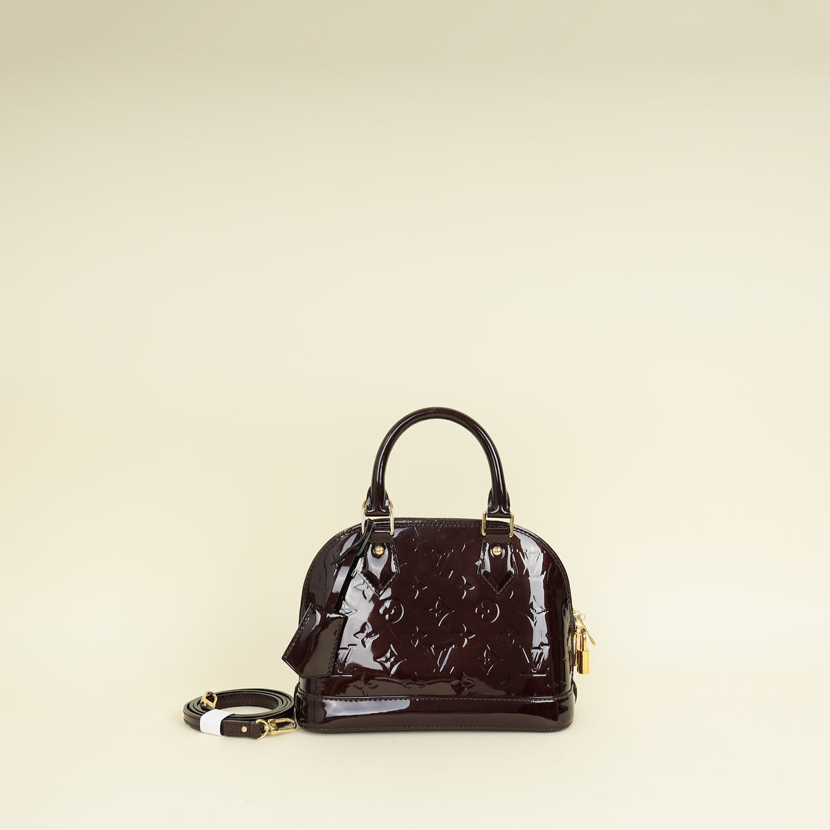 Louis Vuitton Amarante Monogram Vernis Alma BB Bag