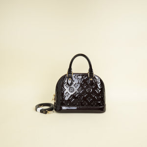 Louis Vuitton Amarante Monogram Vernis Alma BB Bag