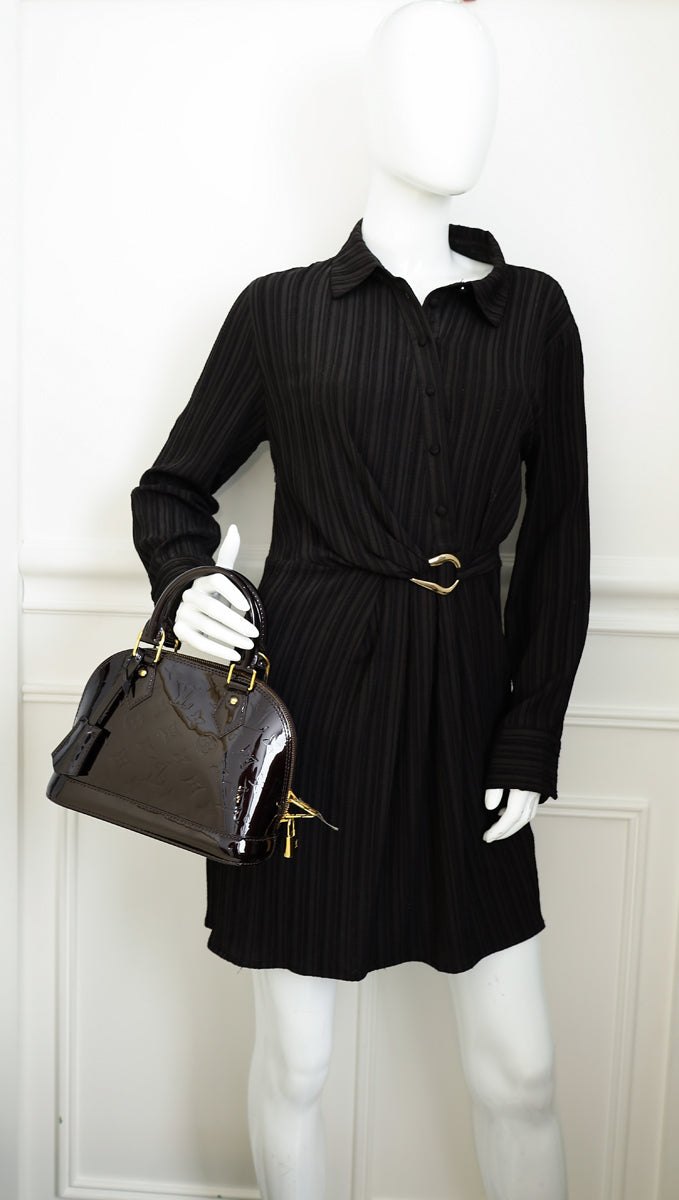 Louis Vuitton Amarante Monogram Vernis Alma BB Bag