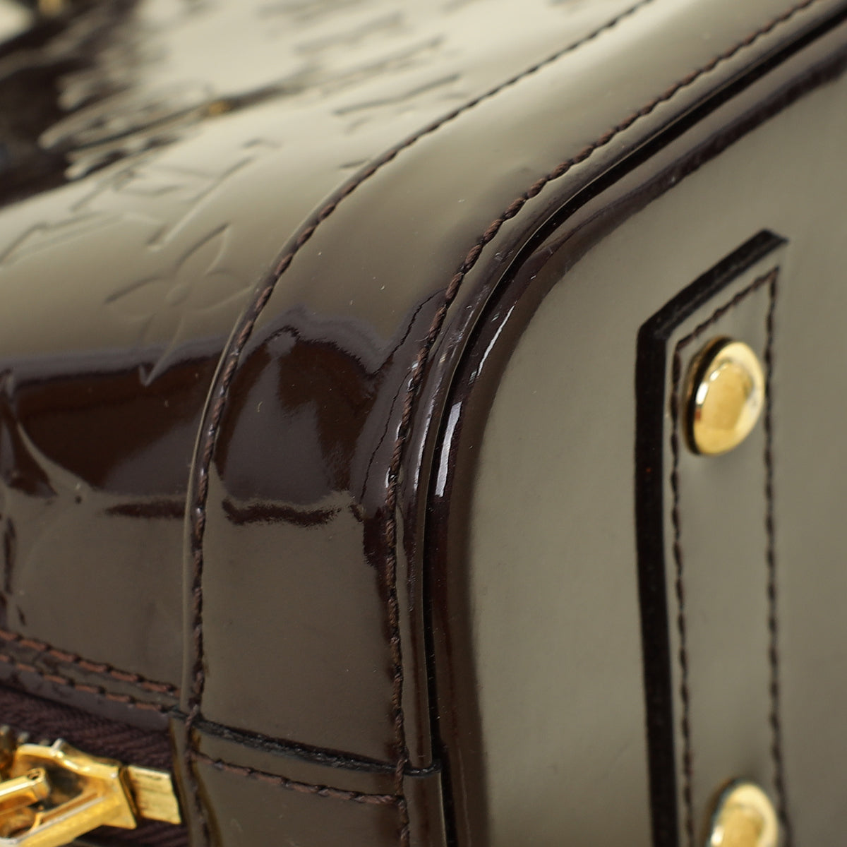 Louis Vuitton Amarante Monogram Vernis Alma BB Bag